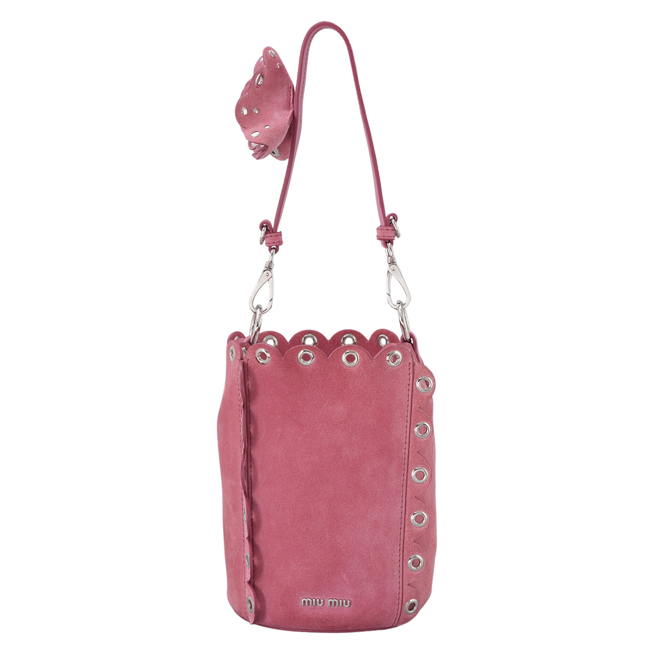 MIU MIU(USED)미우미우 5BE017 스웨이드 버킷백